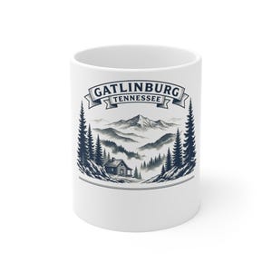 Gatlinburg Family Reunion 2026 Personalized Mug, Custom Name Smoky Mountains Cabin Trip Gift image 1