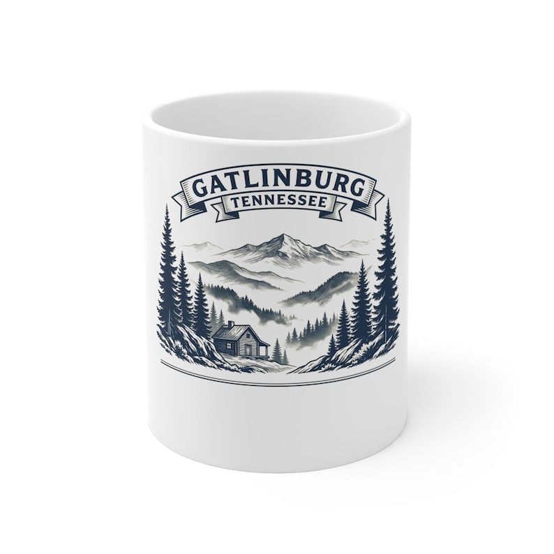 Gatlinburg Family Reunion 2026 Personalized Mug, Custom Name Smoky Mountains Cabin Trip Gift image 1