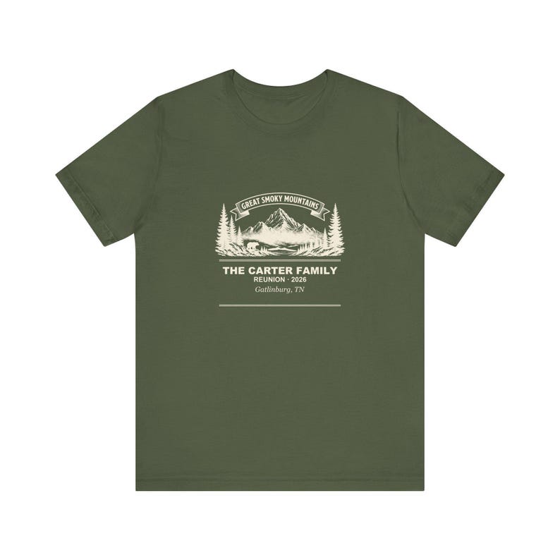 Personalized Smoky Mountains Family Reunion Shirt 2026 Custom Name Tee Bild 2