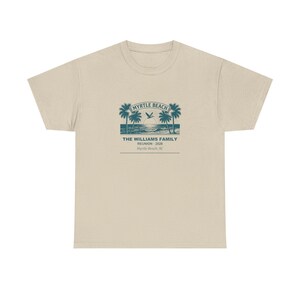 Family Reunion 2026 Shirt Myrtle Beach, Custom Name Matching Group Tee, Personalized Beach Vacation T-Shirt, Family Gathering Gift Idea image 4