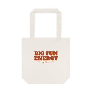 Personalized Family Reunion Tote Bag, Big Fun Energy Custom Canvas Bag, Bold Reunion Favors Gift, Large Cotton Tote for Reunion 2026 image 2
