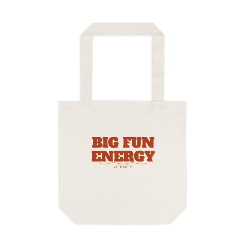 Personalized Family Reunion Tote Bag, Big Fun Energy Custom Canvas Bag, Bold Reunion Favors Gift, Large Cotton Tote for Reunion 2026 image 2