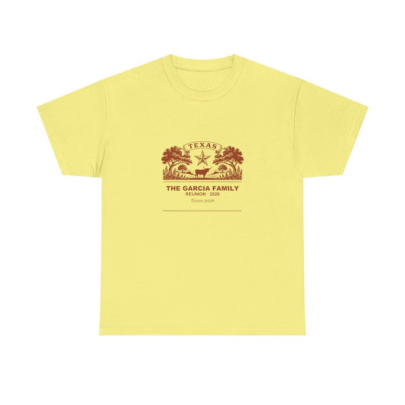 Personalized Texas Family Reunion 2026 Shirt, Custom Name Matching Group Tee bild 2