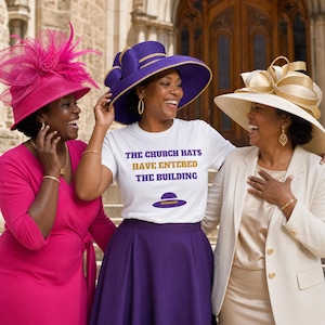 The Church Hats Have Entered the Building Shirt, Church Culture Tee image 1