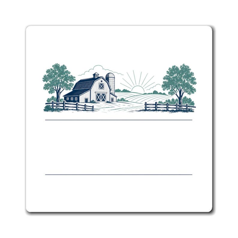 Personalized Country Farm Family Reunion Fridge Magnet | Custom Family Name, Year & Location | Matching Reunion Gift 2026 image 1