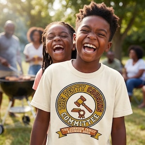 Petty Cousins Committee Family Reunion 2026 T-Shirt, Custom Cousin Gift Tee, Funny Reunion Shirt, Reunion Apparel, Cousin Crew Tee image 1