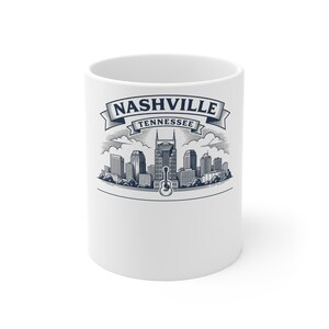 Nashville Family Reunion Mug Personalized 2026, Custom Name Tennessee Trip Mug, 2026 Reunion Gift, Music City Coffee Cup, Family Keepsake image 1