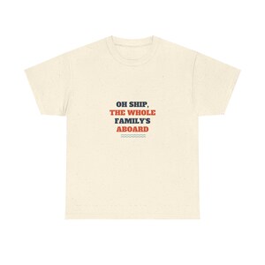 Oh Ship the Whole Family's Aboard FAST SHIP Tee, Funny Family Cruise Shirt Ready in 48 Hours image 2