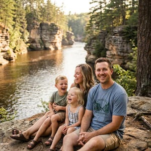 T-shirt personnalisé pour réunion de famille Wisconsin Dells 2026 T-shirt groupe assorti avec nom personnalisé image 1