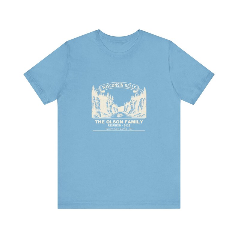 Personalized Family Reunion Shirt Wisconsin Dells 2026, Custom Name Matching Group Tee zdjęcie 5