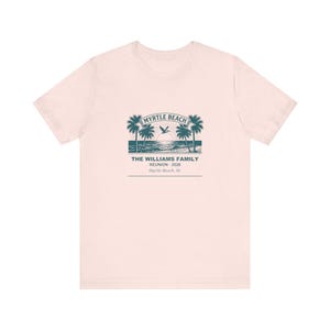 Myrtle Beach Family Reunion Shirt 2026, Personalized Custom Name Matching Family Tee, Reunion Vacation Group Tee, Beach Trip Family Gift zdjęcie 3
