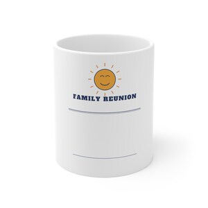 Tazza personalizzata per la riunione di famiglia del 2026 con nome a scelta, ideale come regalo. immagine 1