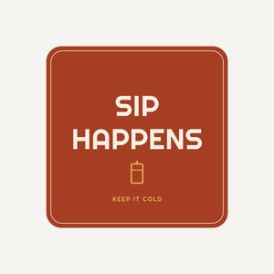 Funny Sip Happens Koozie, Can Cooler Beer Sleeve, Party Drink Holder, Personalized Gift for Him, Ice Cold Beer Cup, Summer BBQ Accessory image 3