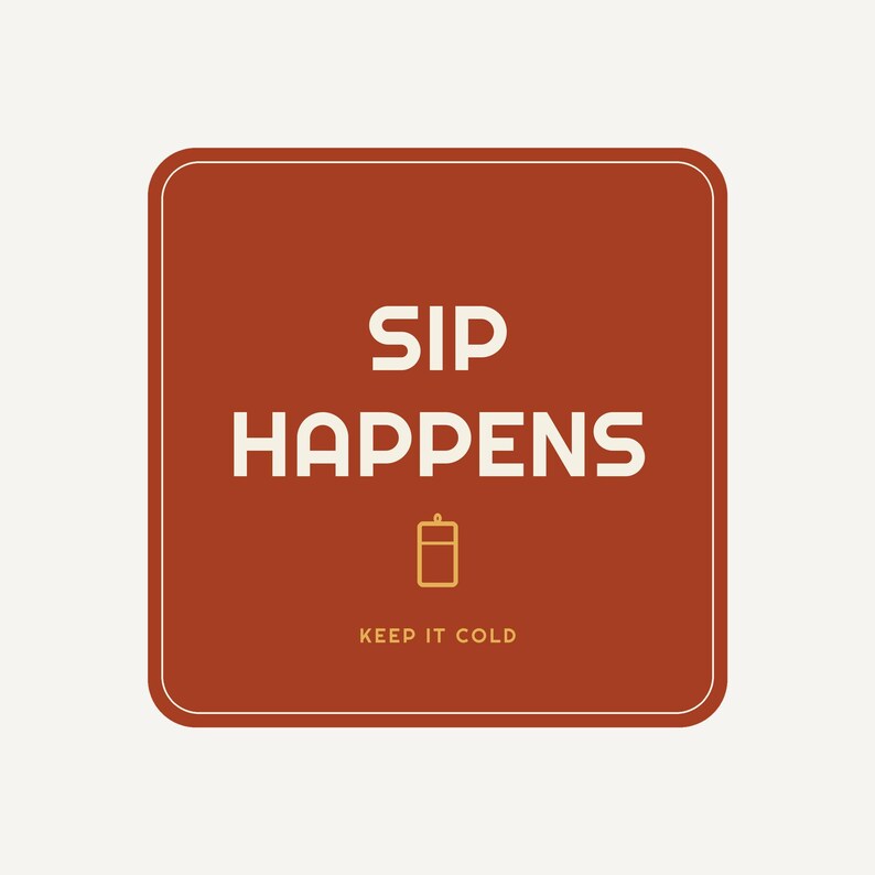 Funny Sip Happens Koozie, Can Cooler Beer Sleeve, Party Drink Holder, Personalized Gift for Him, Ice Cold Beer Cup, Summer BBQ Accessory image 3
