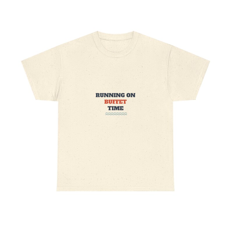 Running on Buffet Time Shirt, Funny Cruise Vacation Tee image 3