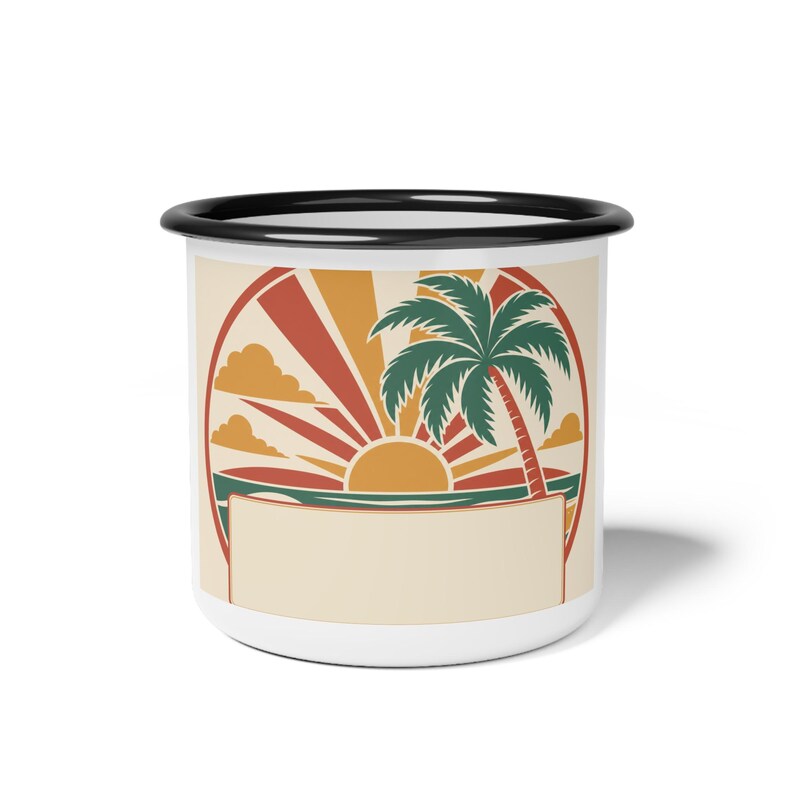 Taza personalizada para reunión familiar en la playa / Nombre, año y ciudad personalizados (recuerdo) imagen 2