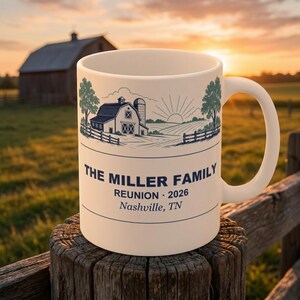 Personalized Family Reunion Coffee Mug 2026 Custom Name Farm Family Matching Cup Gift image 10