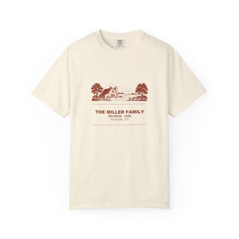 Personalized Farm Family Reunion Shirt 2026, Custom Name Matching Tee imagem 4