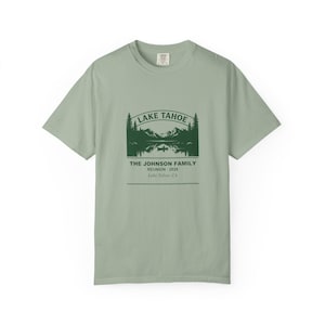 Personalized Lake Tahoe Family Reunion Shirt 2026, Custom Name Group Tee, Matching Family Vacation Tee, Tahoe Family Gathering Shirt image 5