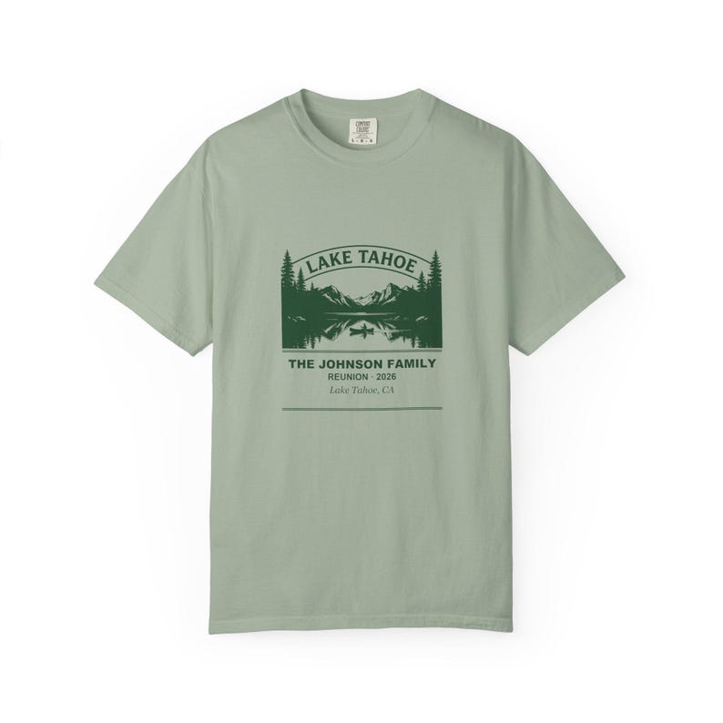 Personalized Lake Tahoe Family Reunion Shirt 2026, Custom Name Group Tee, Matching Family Vacation Tee, Tahoe Family Gathering Shirt image 5