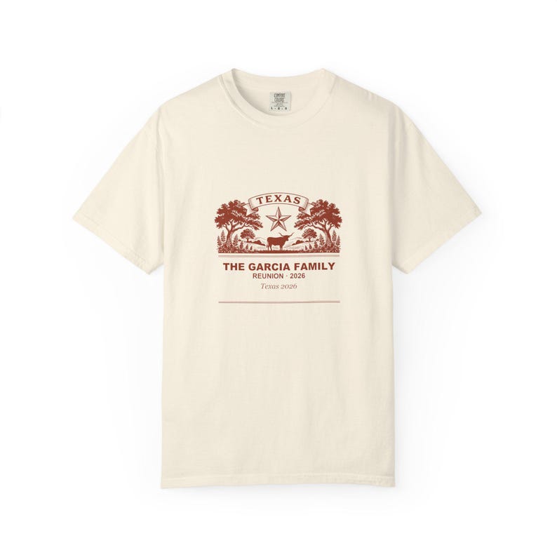Camiseta de reunión familiar en Texas 2026, camiseta grupal personalizada con nombre a juego. imagen 4