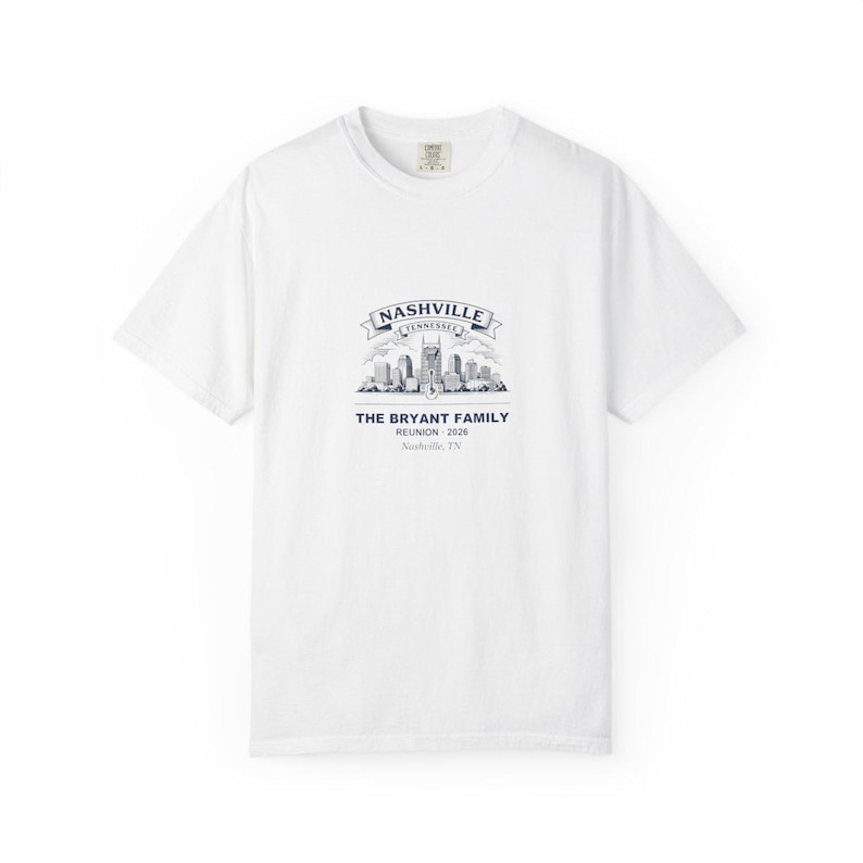 Personalized Nashville Family Reunion T-Shirt 2026, Custom Name Matching Tee, Tennessee Trip Group Shirt, Family Reunion Gift Tee, 2026 Tee image 1