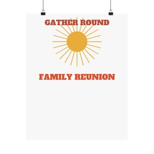 Panneau de bienvenue rétro personnalisé pour réunion de famille | Nom de famille, année et ville image 17
