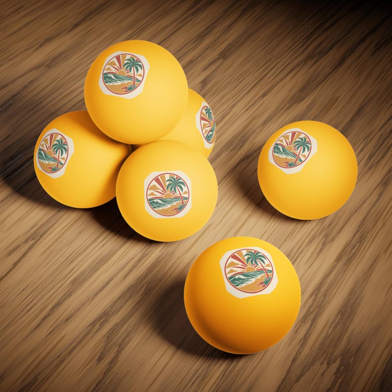 Beach Reunion Family Ping Pong Balls 6pc | Reunion Party Favor, Game Night image 8
