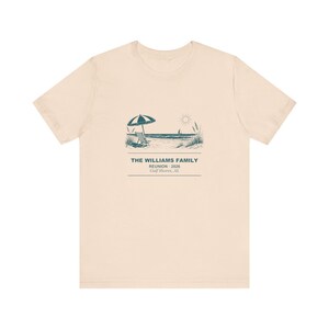 Personalized Beach Family Reunion Shirt, Custom Name Group Vacation Tee, Matching Coastal Reunion Outfit, 2026 Family Gathering Gift 画像 5