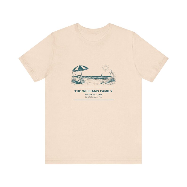 Personalized Beach Family Reunion Shirt, Custom Name Group Vacation Tee, Matching Coastal Reunion Outfit, 2026 Family Gathering Gift 画像 5