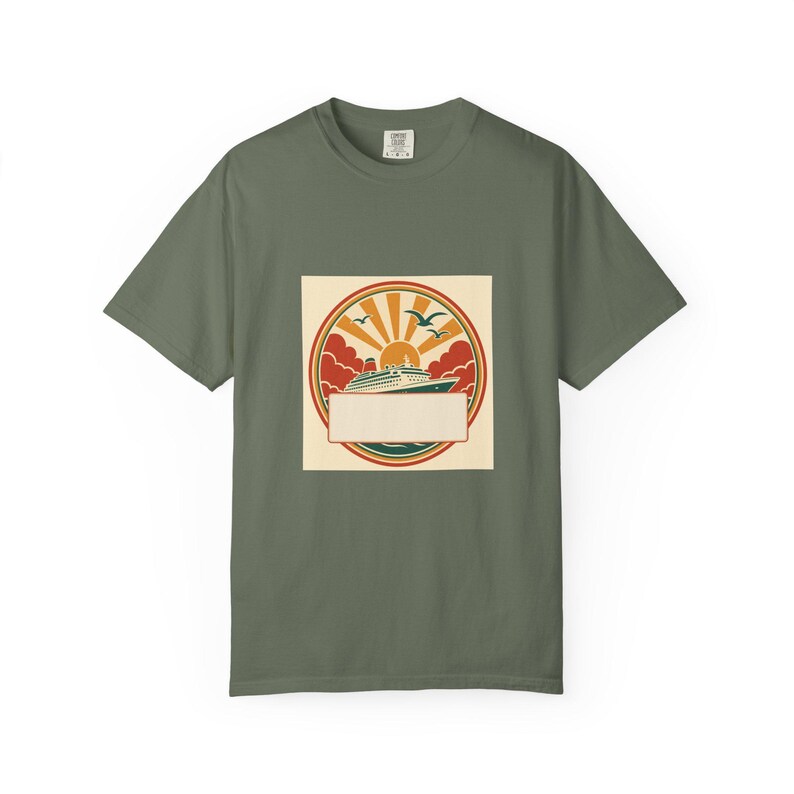 T-shirt personnalisé pour une réunion de famille en croisière, avec nom, année et ville, assorti pour toute la famille, souvenir de retrouvailles estivales, cadeau de croisière personnalisé image 3