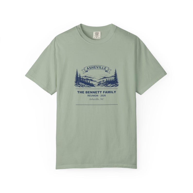 Personalized Family Reunion Shirt Asheville 2026, Custom Name Matching Group Tee Bild 4