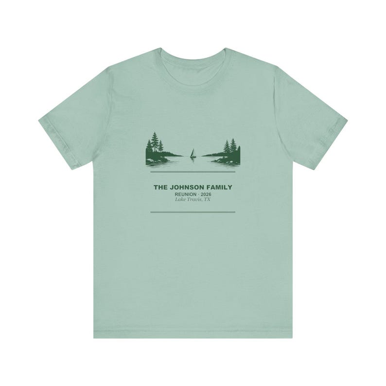 Family Reunion Shirt Personalized Lake House 2026 Custom Name Matching Group Tee image 4