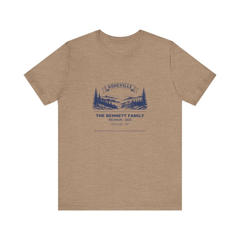 Family Reunion Shirt Asheville 2026 Personalized, Custom Name Matching Group Tee 画像 4