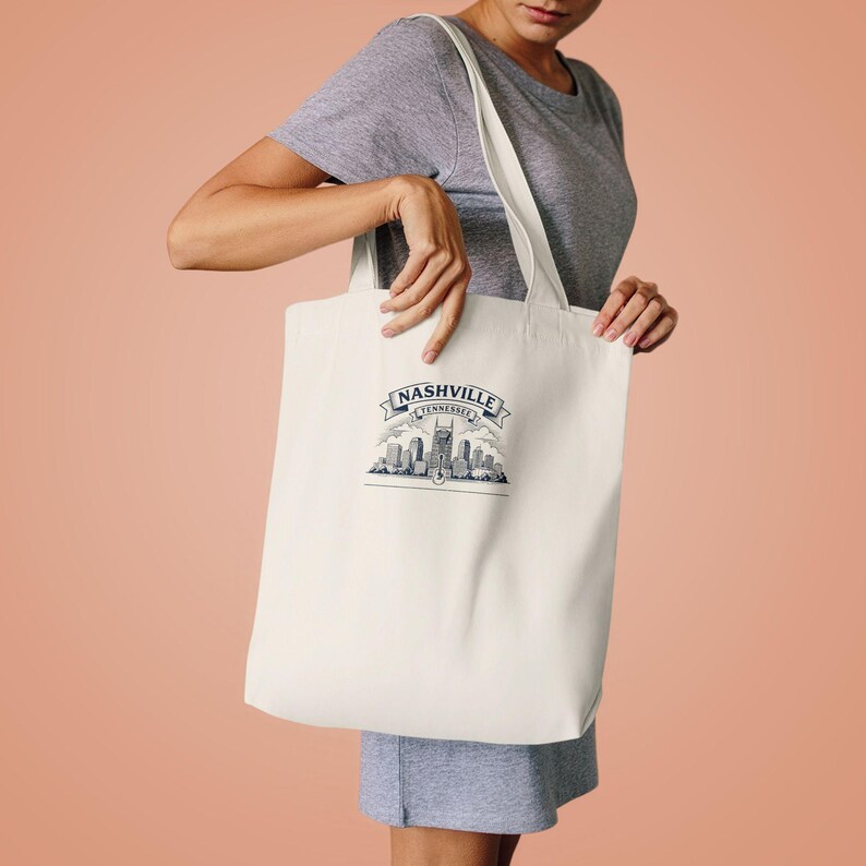 Nashville Family Reunion Tote Bag, Custom Name Personalized 2026 Family Reunion Gift, Matching Tennessee Trip Bag, Family Vacation Tote image 4