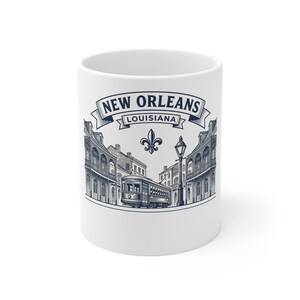 Mugg för familjeåterförening i New Orleans 2026, personlig, namngiven present till resa till French Quarter, kaffemugg för återförening i New Orleans, souvenir för resan bild 1