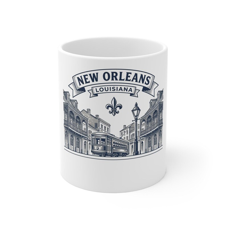 Mugg för familjeåterförening i New Orleans 2026, personlig, namngiven present till resa till French Quarter, kaffemugg för återförening i New Orleans, souvenir för resan bild 1