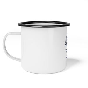Taza personalizada para reunión familiar, taza de café esmaltada con el lema "Raíces profundas", regalo personalizado para la reunión familiar de 2026, recuerdo de la reunión familiar, taza para acampar. imagen 2