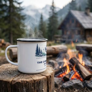 Personalized Mountain Family Reunion Enamel Mug 2026 Camp Cup image 2
