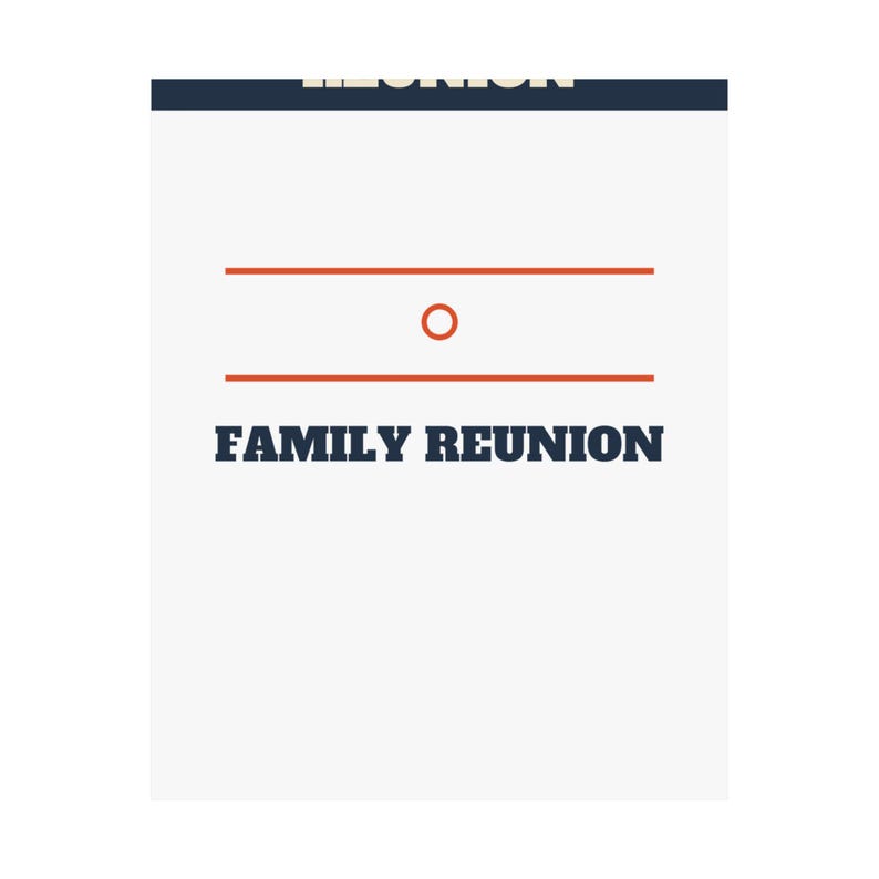 Family Reunion Welcome Sign Bold Poster Personalized | Custom Name, Year & Location Bild 18