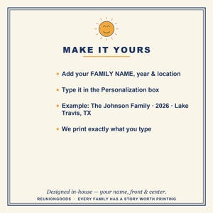 Family Reunion Shirt 2026 Personalized Lake House Custom Name Matching Group Tee, Summer Vacation Reunion Gift, Family Matching Apparel image 4
