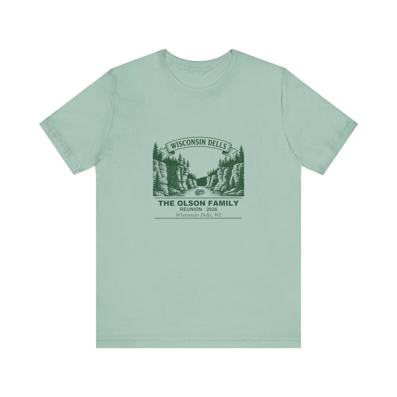 Personalized Family Reunion Shirt Wisconsin Dells 2026, Custom Name Matching Group Tee zdjęcie 4
