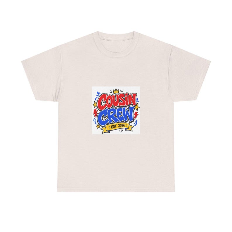 Custom Cousin Crew Reunion T Shirt 2026, Personalized Family Matching Tee, Squad Gift Top Design, Celebration Keepsake Apparel Piece image 5