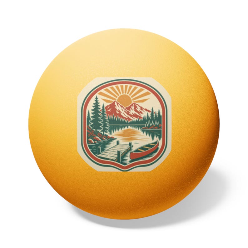 Lake Reunion Family Ping Pong Balls 6 Pack Party Favor Game Night, Custom Reunion Game Gift, Outdoor Picnic Activity Balls, Custom Favor image 5