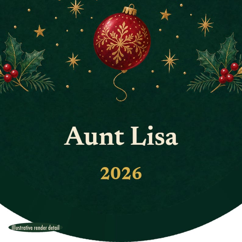 Merry and Lighter Christmas Ornament, Funny GLP-1 Christmas Gift, Custom Name Ceramic Keepsake 2026 Bild 4