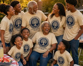 Personalized Family Reunion Shirts 2026, Custom Matching Tees, Family Name