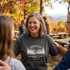 Personalized Family Reunion Shirt, Custom Name Asheville 2026 Matching Group Tee image 1
