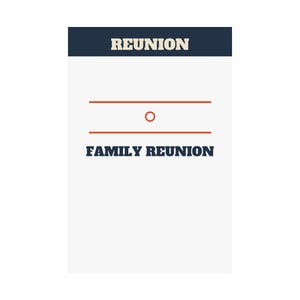 Family Reunion Welcome Sign Bold Poster Personalized | Custom Name, Year & Location Bild 2