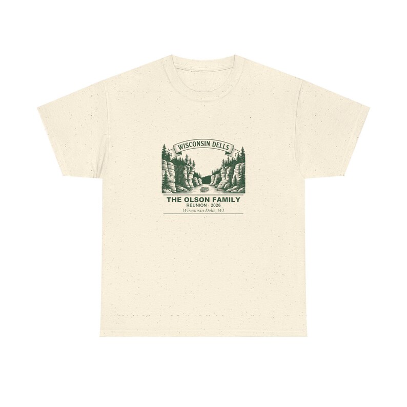 Personalized Family Reunion Shirt 2026 Wisconsin Dells, Custom Name Matching Family Tee afbeelding 4