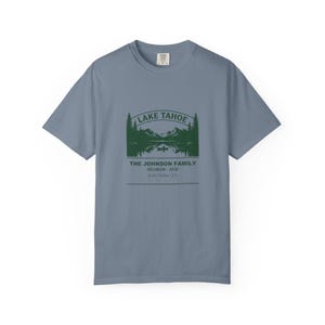 Personalized Lake Tahoe Family Reunion Shirt 2026, Custom Name Group Tee, Matching Family Vacation Tee, Tahoe Family Gathering Shirt image 2